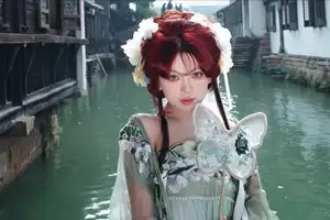 Bao Han Helia Transforms into a Fairy in Ancient Chinese Town: A Mesmerizing Hanfu Photoshoot-4