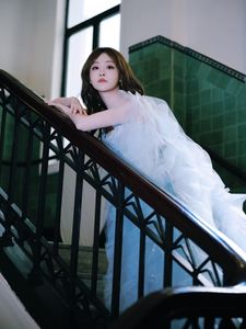 Sparkling Evening Gown: Elegant Woman's Graceful Fashion-0