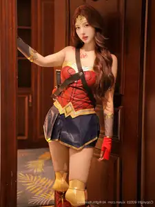 XiuRen No.10710: Jin Yun Xi Yuki's Alluring Wonder Woman Cosplay, Captivating Beauty Revealed-7