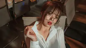 Coser Strawberry Flavor Nana Rabbit: Alluring Office Teacher Posing Captivatingly-7