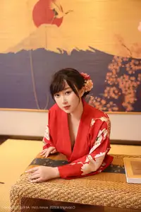 Li Gin En Irene (No.10624) Shines in Red Kimono: Captivating Asian Beauty by XiuRen秀人网-20