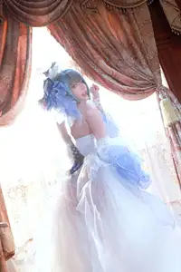 Coser Qi Si Kuai Wii - Enchanting Beauty in Elegant Cheshire Gown - A Masterpiece Cosplay.-23
