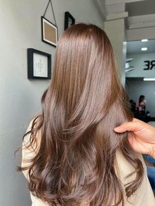 Korean Brown Hair Color Enhancing Skin Tone for Beautiful Girls Easy to Style-5