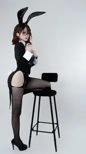 Coser You Ai Youmeko: Captivating Madoka Bunny Girl - Alluring Intellectual Style-5