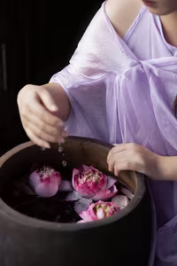 XVG No.38: Elegant Vietnamese Maiden and Pink Lotus A Portrait of Grace-9