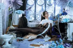 Coser Yunx1x1: Mysterious Allure of the Fallen Nun Cosplay-15