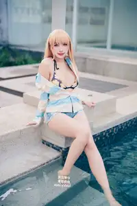 Coser Momo: Marin Kitagawa Swimsuit Ver. – Radiant Charm by the Pool-7