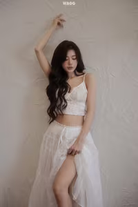 XVG No.47: Ethereal Beauty of a Woman in White, Dreamy Allure Captured-8