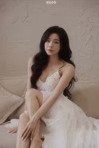 XVG No.47: Ethereal Beauty of a Woman in White, Dreamy Allure Captured-5