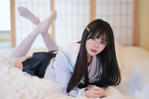 Charming Schoolgirl in Uniform: A Glimpse into Summer Reverie-21