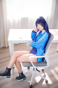 Discover the Alluring Charm of Coser Xi Huan Ai Li Ma in Yuuka's Gymnastics Outfit (56P)-12