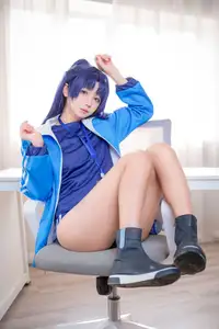 Discover the Alluring Charm of Coser Xi Huan Ai Li Ma in Yuuka's Gymnastics Outfit (56P)-30