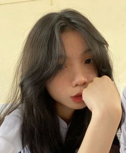 Elegant Pretty Girl with Beautiful Natural Curtain Bangs Hairstyle - Korean Style Hair Trend-9