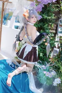 Coser Feng Jiang Jiang V as Aifoshen: Ethereal Beauty in a Natural Fantasy Setting-10