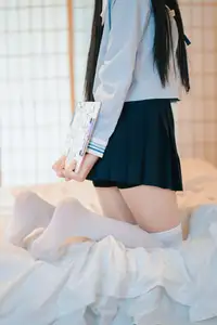 Charming Schoolgirl in Uniform: A Glimpse into Summer Reverie-2