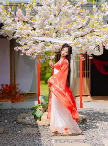 FB_IMG_1761297312624: Hanfu Muse Amidst Blooming Flowers - Discover Pure & Romantic East Asian Beauty.-2
