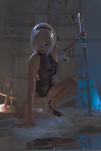 Coser Neko: Unveiling the Enigmatic Swordswoman Cosplay-2