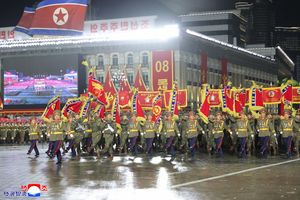 North Korea Military Parade Powerful Weaponry Formations at Night DPRK-8