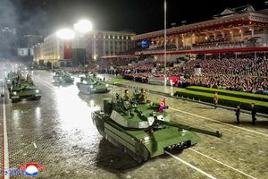 North Korea Military Parade Powerful Weaponry Formations at Night DPRK-3