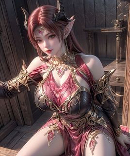 AI Generated: Enchanting Fantasy Warrior Princess (69P)-16