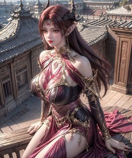 AI Generated: Enchanting Fantasy Warrior Princess (69P)-4