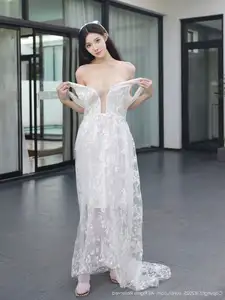 Li Shuang Er No.10661: Ethereal Beauty in a Sexy White Gown-18