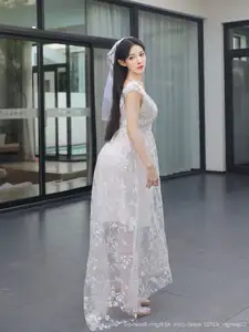 Li Shuang Er No.10661: Ethereal Beauty in a Sexy White Gown-6