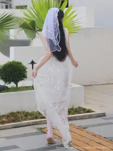 Li Shuang Er No.10661: Ethereal Beauty in a Sexy White Gown-46