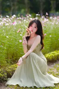 Elegant Young Woman's Gentle Beauty by Ancient Tracks: A Poetic Nature Portrait-13