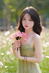 Elegant Young Woman's Gentle Beauty by Ancient Tracks: A Poetic Nature Portrait-4