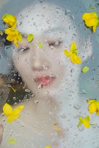 Elegant Art Photography Vol.9121 Featuring A Ji Yuan Zi: A Stunning Portrait Collection Amidst Blooming Yellow and Green Locust Flowers-11