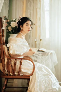 Timeless Grace: Discover Xuan Xuan’s Retro Portraits in a Captivating Oil Painting Aesthetic-21