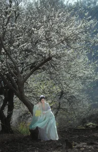 Ethereal Beauty of Wu Sui Sui in Art Language YiTuYu Vol.8876: A Spring Muse in Hanfu-13