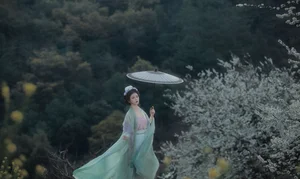 Ethereal Beauty of Wu Sui Sui in Art Language YiTuYu Vol.8876: A Spring Muse in Hanfu-22