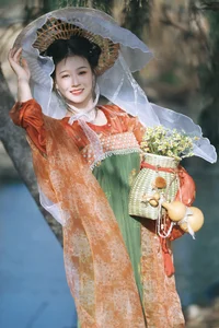 Stunning Spring Portrait Photography: YiTuYu Art Language Vol.9380 featuring Model Zhou Zhou in Ethereal Outdoor Settings-2