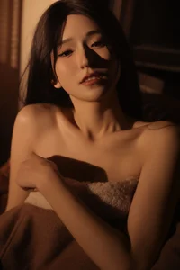 Elegant Portrait Photography: YiTuYu Art Language Vol.9166 Featuring Model Maoqi - Aesthetic Twilight Series for Digital Creators and Art Lovers-5