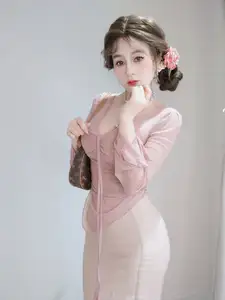 Coser Bai Yin 81 Part02: Captivating Beauty in Flowing Pink Attire-1
