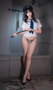Coser Xuan Xiao Xue Jie: Female Police Officer Part03 – Alluring Charm in Uniform-23