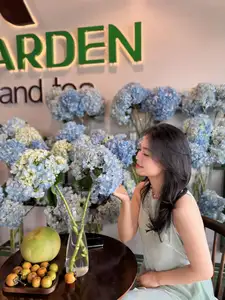 Asian Grace: Vietnamese Woman's Radiant Smile & Elegant Tea Moment-7