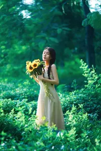 Serene Braided Beauty Bathed in Golden Sunlight-5