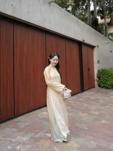 Elegant Vietnamese Silk Ao Dai: Discover the Timeless Grace and Traditional Beauty of Vietnam's Iconic National Dress for Women-6