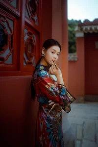 Timeless Elegance of Man Li by the Red Wall - YiTuYu Vol.8871-38