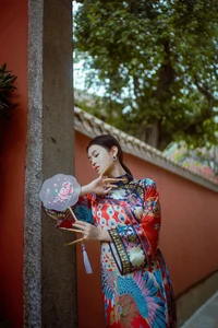 Timeless Elegance of Man Li by the Red Wall - YiTuYu Vol.8871-33