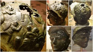 Rare Roman Ribchester Helmet: A Masterpiece of Ancient Bronze Artistry and Military History Found in Britain-6