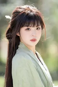 Asian Beauty: Sai Xi Xi Li Ma in Elegant Green Hanfu – YiTuYu Vol.8747 Collection-24