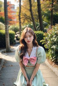 AI Generated Chaebol's Daughter Part03: Realistic Beauty Portrait in Nature-4