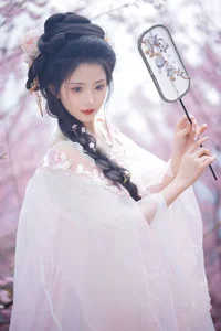 Ethereal Cherry Blossom Muse - YiTuYu Art Language Vol.8949 Tu Ya W-7