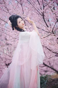 Ethereal Cherry Blossom Muse - YiTuYu Art Language Vol.8949 Tu Ya W-3