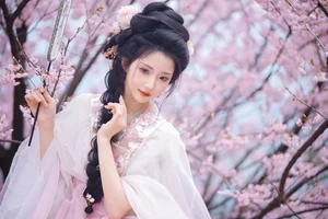 Ethereal Cherry Blossom Muse - YiTuYu Art Language Vol.8949 Tu Ya W-1