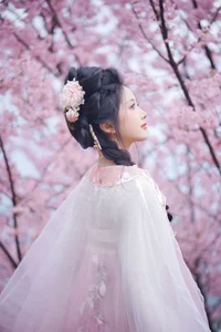 Ethereal Cherry Blossom Muse - YiTuYu Art Language Vol.8949 Tu Ya W-2